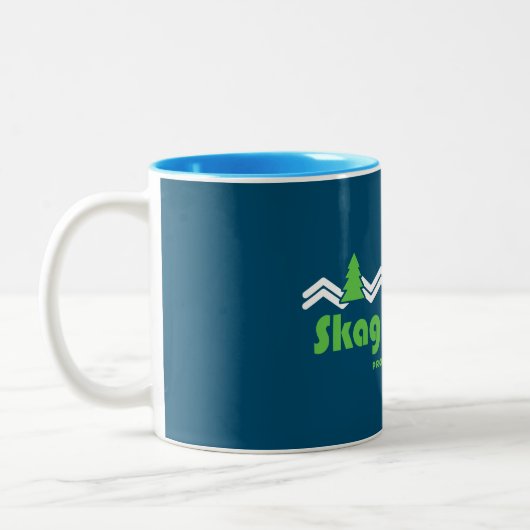 Nationalpark Retro Zweifarbige Tasse (Links)