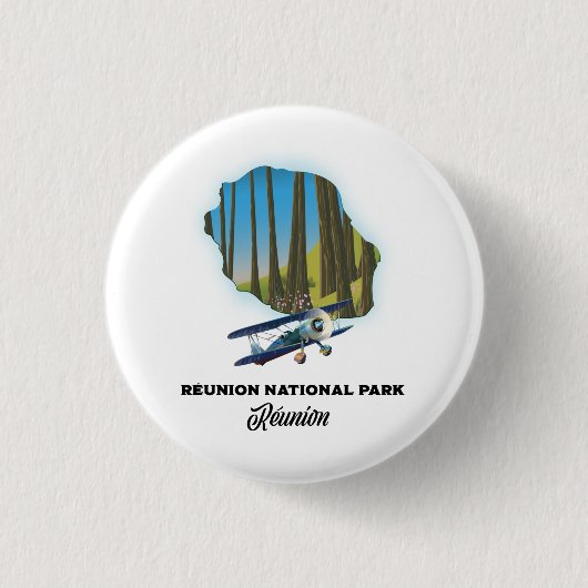 Nationalpark Réunion Button (Vorderseite)