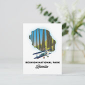 Nationalpark Réunion Postkarte (Stehend Vorderseite)