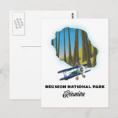 Nationalpark Réunion Postkarte (Vorne/Hinten)