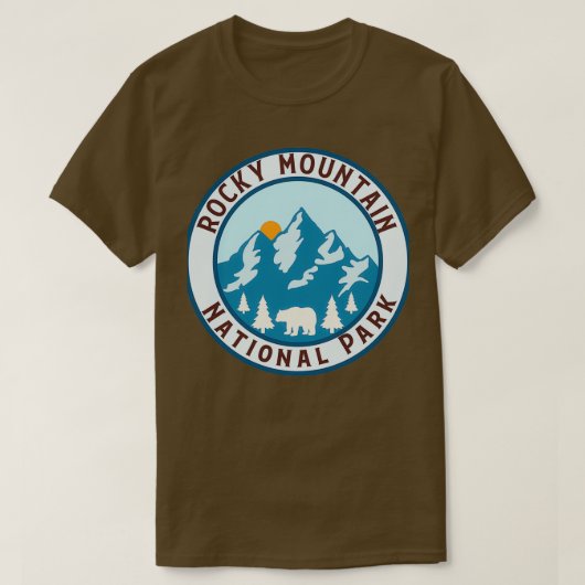Nationalpark Rocky Mountains 20 T-Shirt (Design vorne)