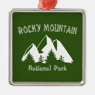 Nationalpark Rocky Mountains Ornament Aus Metall