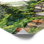 Nationalpark Rocky Mountains Poster (Ecke)
