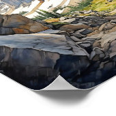 Nationalpark Rocky Mountains Poster (Ecke)