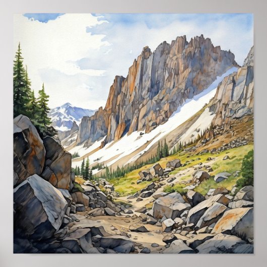 Nationalpark Rocky Mountains Poster (Vorne)
