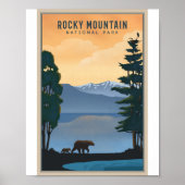 Nationalpark Rocky Mountains Poster (Vorne)
