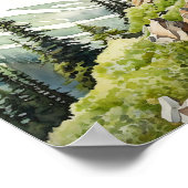 Nationalpark Rocky Mountains Poster (Ecke)