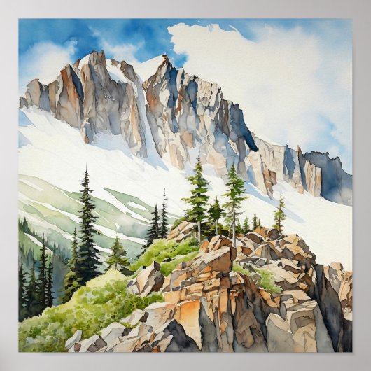 Nationalpark Rocky Mountains Poster (Vorne)