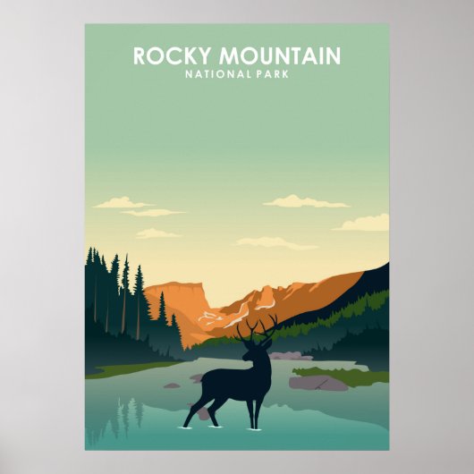 Nationalpark Rocky Mountains Poster (Vorne)