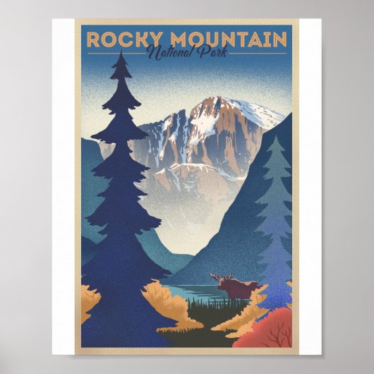 Nationalpark Rocky Mountains Poster (Vorne)