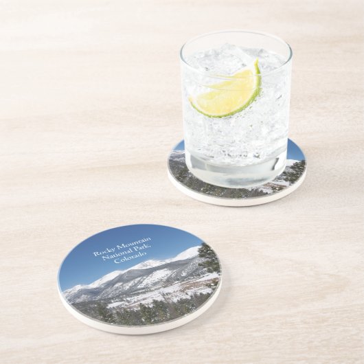 Nationalpark Rocky Mountains, Stonecoaster Colorad Getränkeuntersetzer (Seite)
