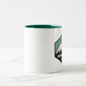 Nationalpark Rocky Mountains Zweifarbige Tasse (Mittel)