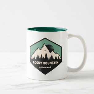 Nationalpark Rocky Mountains Zweifarbige Tasse