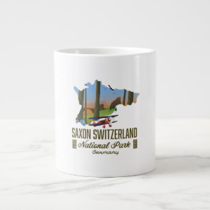 Nationalpark Sächsische Schweiz Deutschland Karte Jumbo-Tasse
