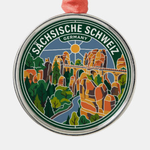 Nationalpark Sächsische Schweiz Deutschland Ornament Aus Metall