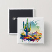 Nationalpark Saguaro Button (Vorne & Hinten)
