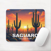 Nationalpark Saguaro Cacti Cactus Mousepad (Mit Mouse)
