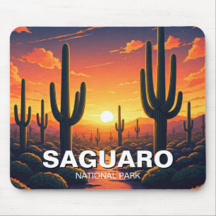 Nationalpark Saguaro Cacti Cactus Mousepad