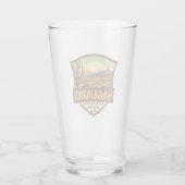 Nationalpark Saguaro Illustration Retro Glas (Rückseite)