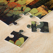 Nationalpark Saguaro Illustration Retro Puzzle (Seite)