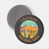 Nationalpark Saguaro Kacti Rennen Magnet (Vorderseite/Rückseite)