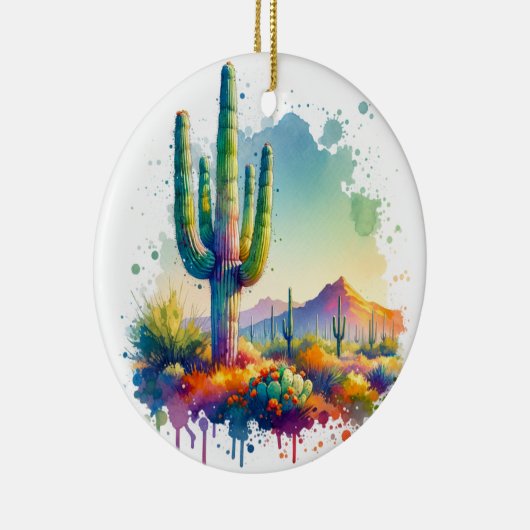 Nationalpark Saguaro Keramik Ornament (Rechts)