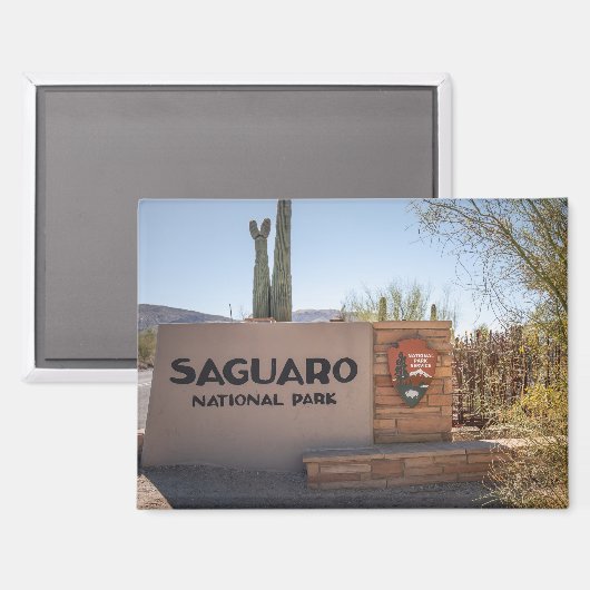 Nationalpark Saguaro Magnet (Vorderseite/Rückseite)