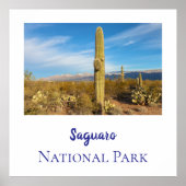 Nationalpark Saguaro Poster (Vorne)