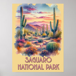 Nationalpark Saguaro Poster
