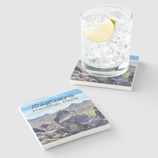 Nationalpark Saguaro Untersetzer (Seitenansicht)