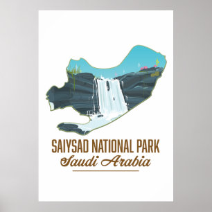 Nationalpark Saiysad, saudi arabia Poster