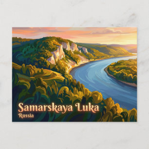 Nationalpark Samarskaya Luka Russland Postkarte