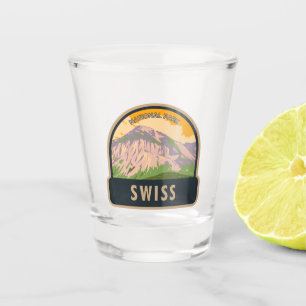 Nationalpark Schweiz Vintag Schnapsglas