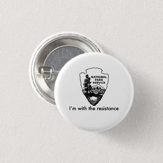 Nationalpark-Service führt den Widerstand Button (Vorne & Hinten)