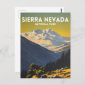 Nationalpark Sierra Nevada Postkarte (Vorne/Hinten)