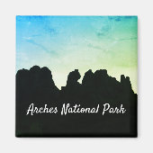 Nationalpark Silhouette Magnet (Vorne)