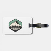 Nationalpark Snowdonia Gepäckanhänger (Rückseite horizontal)