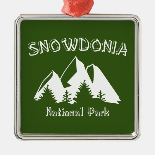 Nationalpark Snowdonia Ornament Aus Metall (Vorne)