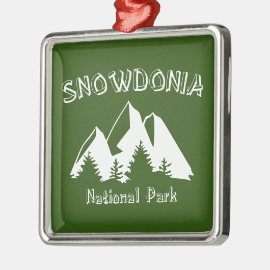Nationalpark Snowdonia Ornament Aus Metall (Links)