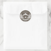 Nationalpark Snowdonia Runder Aufkleber (Tasche)
