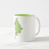 Nationalpark Snowdonia, Wales-Karte Zweifarbige Tasse (VorderseiteRechts)