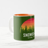 Nationalpark Snowdonia Zweifarbige Tasse (Vorderseite Links)