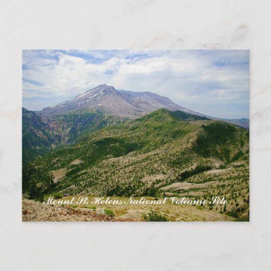 Nationalpark St. Helens Postkarte (Vorderseite)