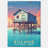 Nationalpark Stiltsville in Biscayne Magnet (Vorderseite)