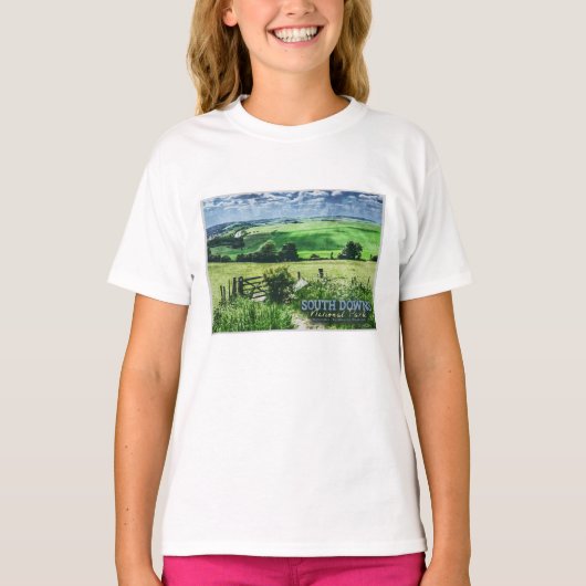 NATIONALPARK SÜDDOWNS - BRIGHTON - ENGLAND T-Shirt (Vorderseite)