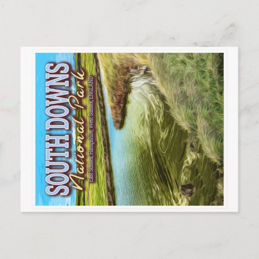 NATIONALPARK SÜDOWNS - OSTSUSSEX ENGLAND POSTKARTE (Vorderseite)