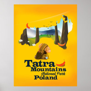 Nationalpark Tatra Mountains, Polen Poster