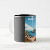 Nationalpark Tayrona Serenity - Coastal Beauty Tr Zweifarbige Tasse (Vorderseite Links)