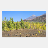 Nationalpark Teide Landschaft Teneriffa Rechteckiger Aufkleber (Vorderseite)