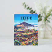 Nationalpark Teide Spanien Postkarte (Stehend Vorderseite)